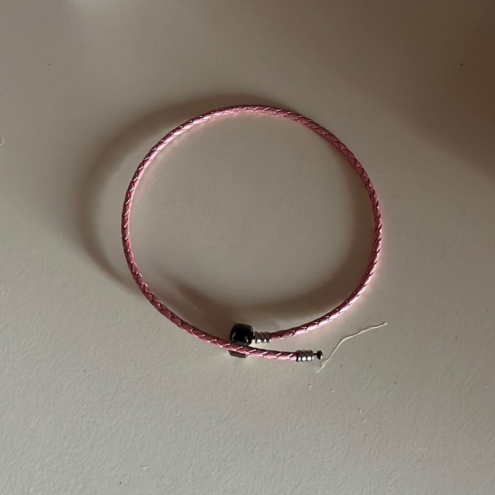 Pink pandora kids bracelet